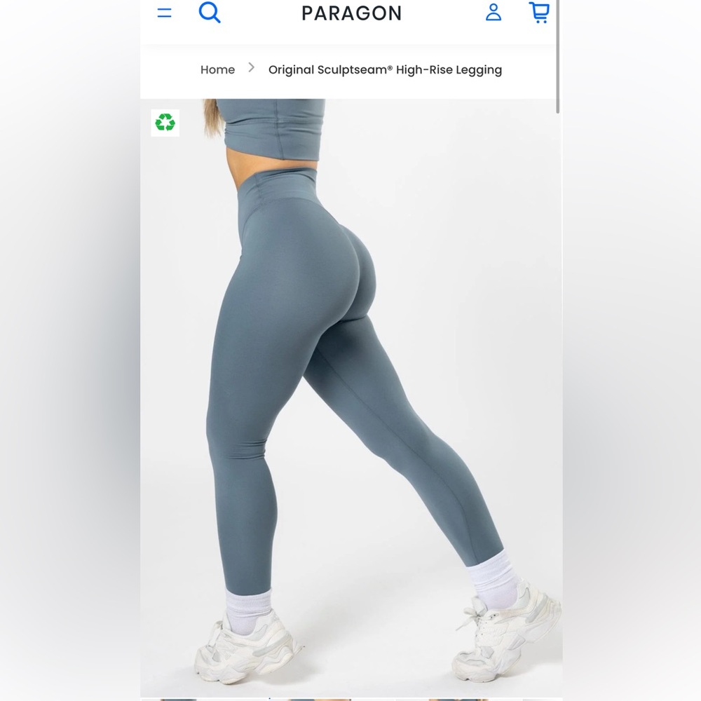 NWT Paragon Sculptseam High Rise Leggings - Slate